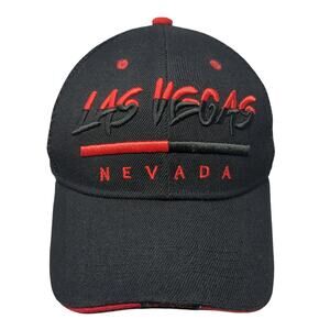 Las Vegas Nevada Trucker Hat Black OS Adjustable Mesh Back Banana Expression
